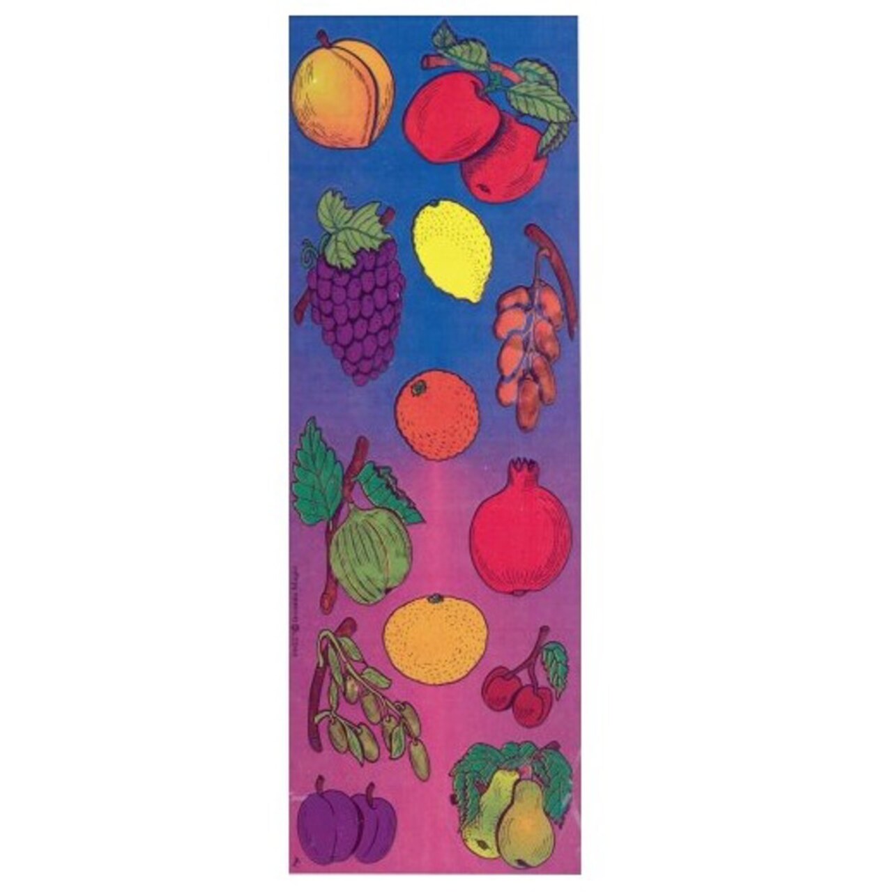 Tu B’Shvat Shivas Haminim Fruit Die-Cut Stickers – 25 Sheets | Seven Species Judaica Craft Stickers for Kids and Classrooms